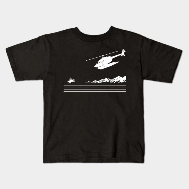 Heli-huntin' - inverted Kids T-Shirt by CCDesign